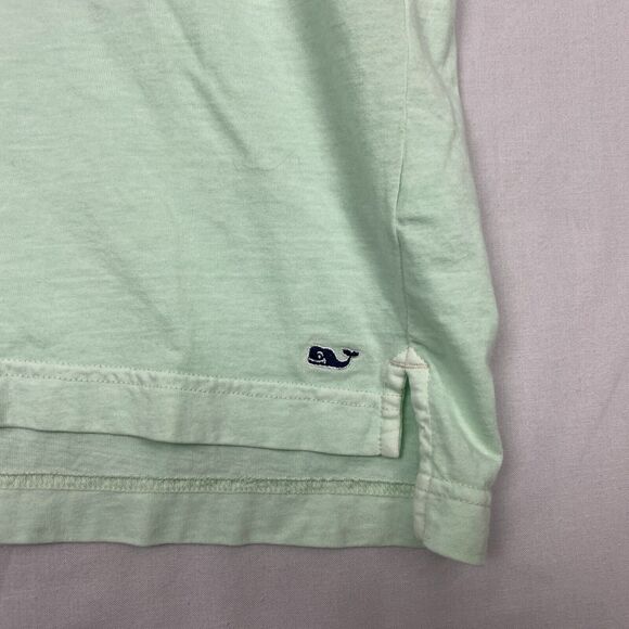 Vineyard Vines Mens Medium Polo Shirt Green Short Sleeve Chest Pocket Whale Logo - Picture 6 of 12